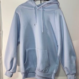 Comfortable baby blue hoodie